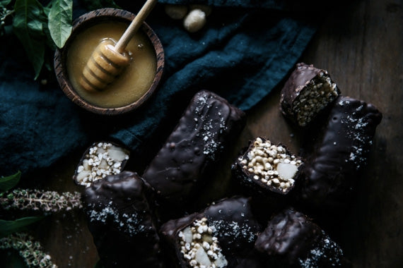 Salted Honey Millet & Macadamia Bars