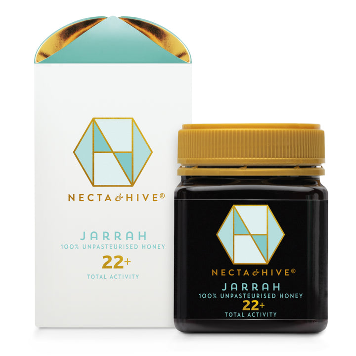 Jarrah 100% unpasteurised honey 22+Total Activity