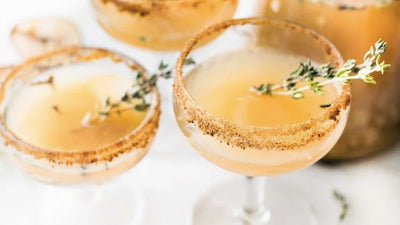Festive Honey-roasted Pear Mocktails
